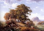 Oehme, Ernst Ferdinand, An Autumn Afternoon near Bilin in Bohemia